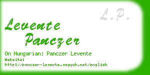 levente panczer business card